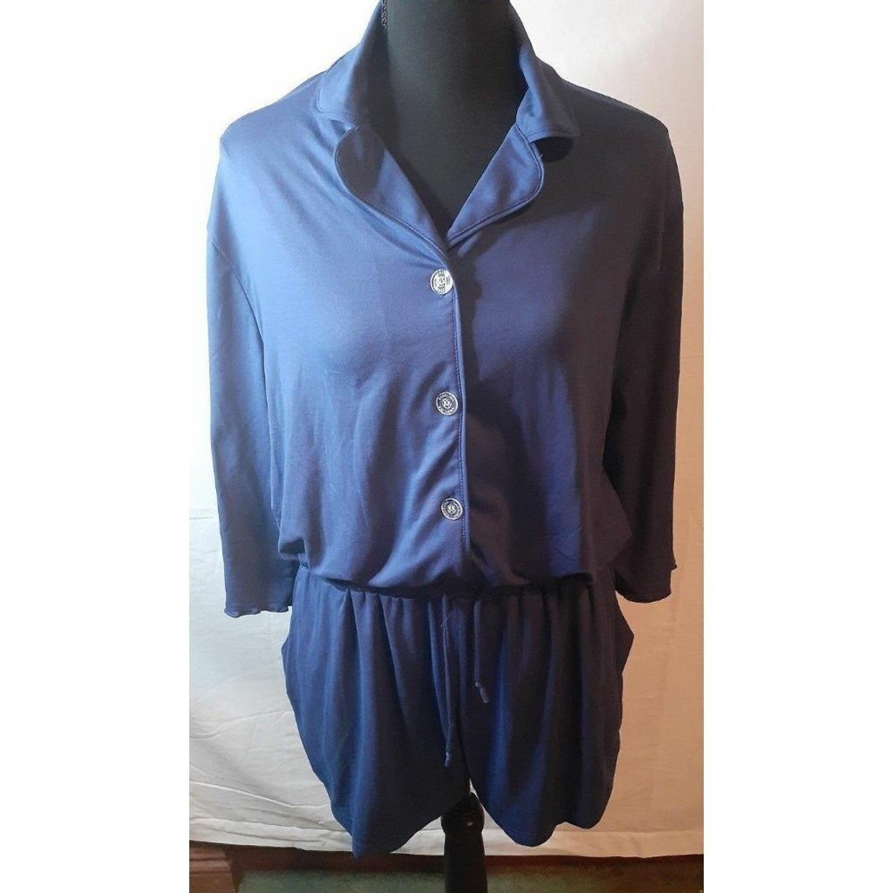 Blue  Romper
